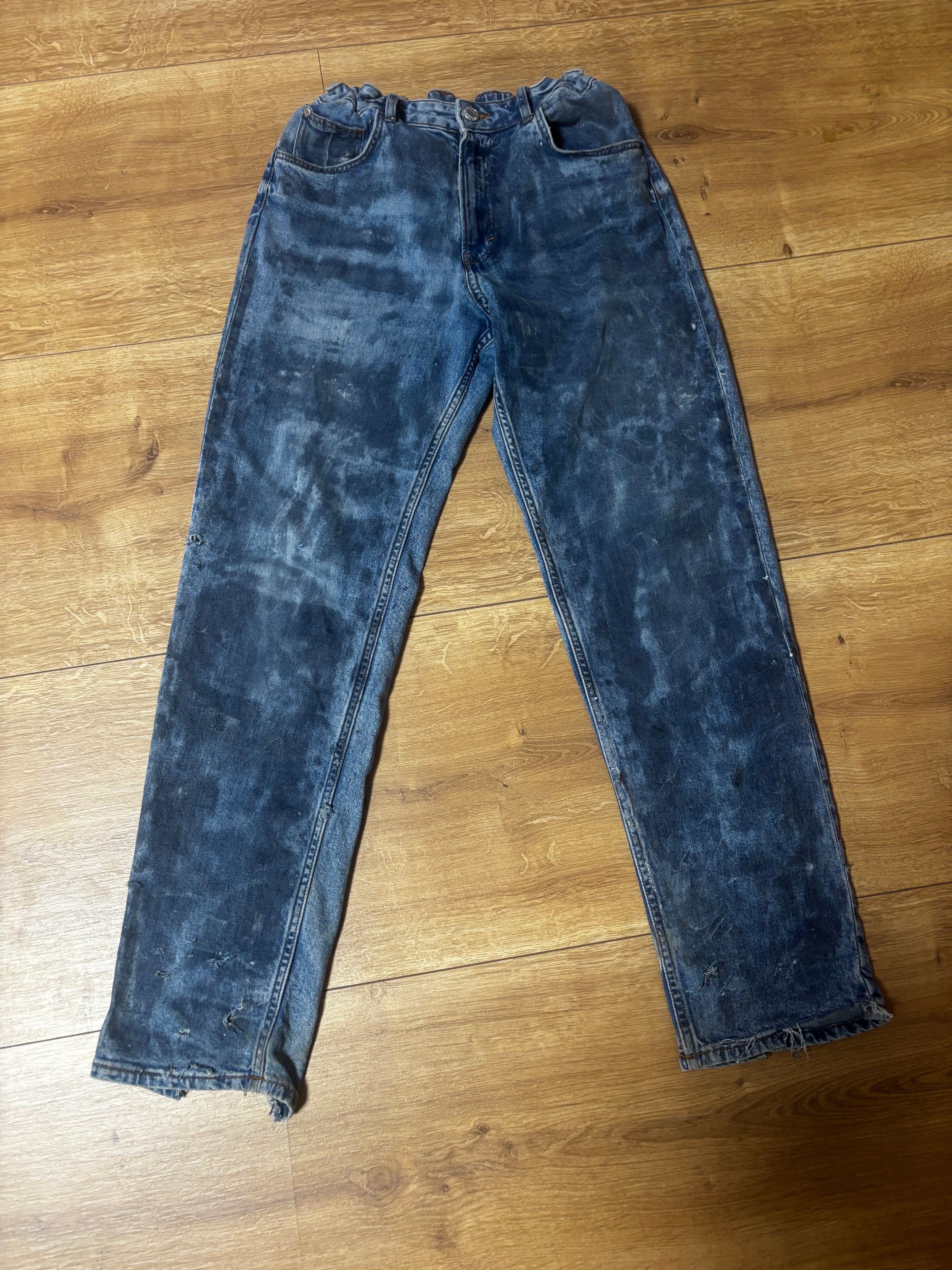 Waxed denim jeans Piece
