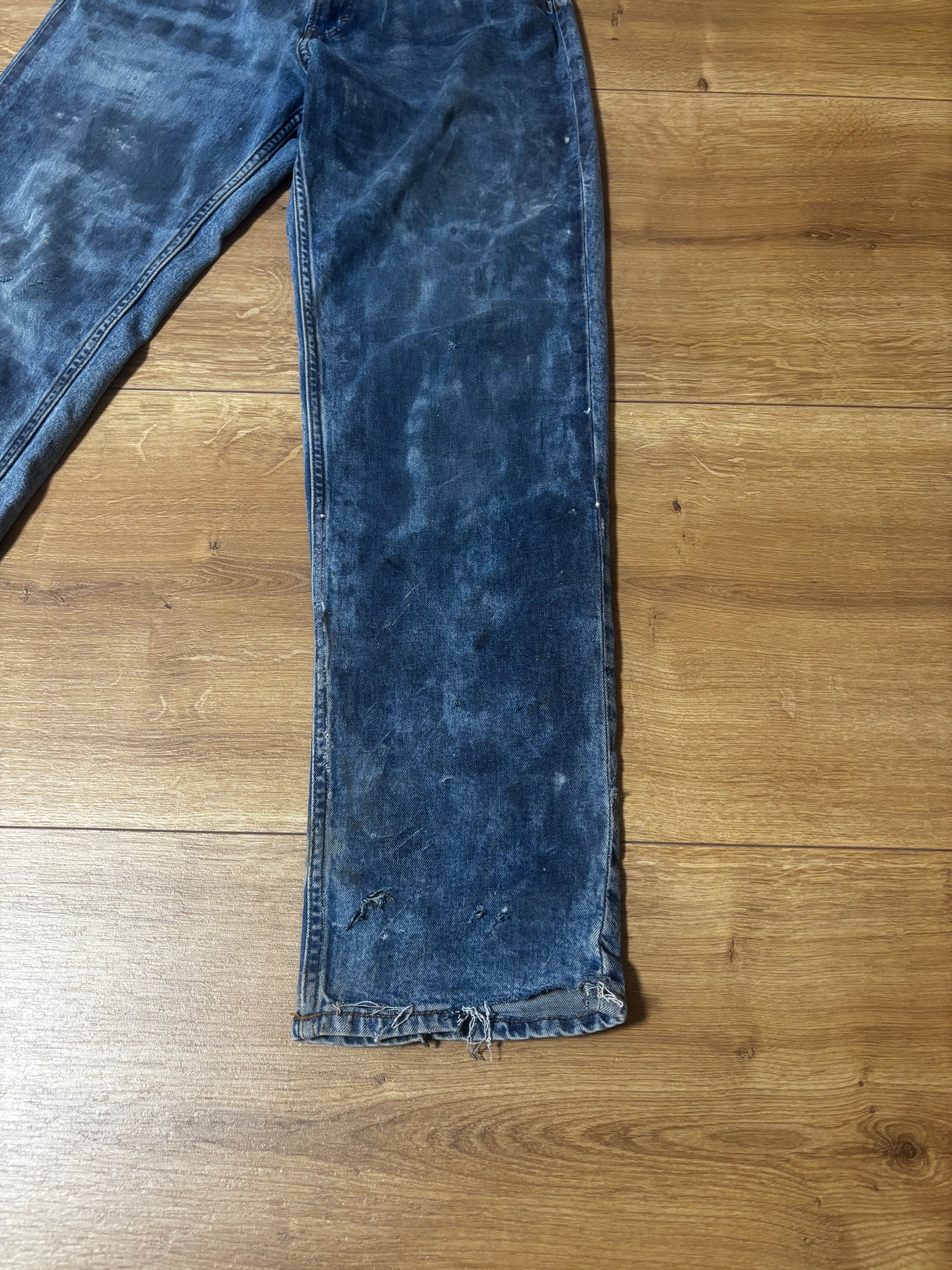 Waxed denim jeans Piece